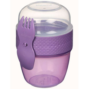 System Behållare för Matförvaring - Snackkapsel To Go - 515 ml - Misty Purple