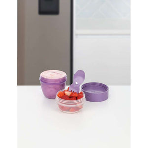 System Behållare för Matförvaring - Snackkapsel To Go - 515 ml - Misty Purple
