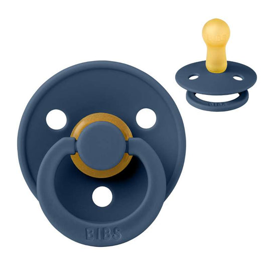 BIBS Colour Napp - Stl 2 - Naturgummi - Steel Blue