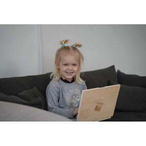 Kid'oh Leksaksdator / bärbar dator i trä