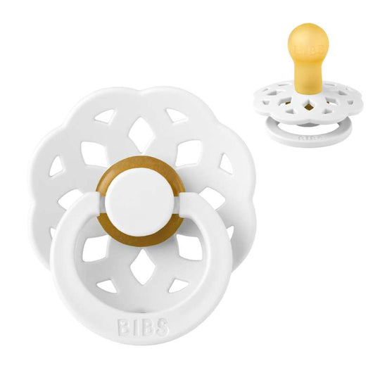 BIBS Boheme Napp - Stl 1 - Naturgummi - White