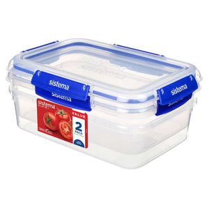 Sistema Rectangle Klip It Plus - 2Pack - 2,2L - Blå