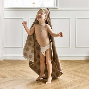 Leander Hoodie Babyhandduk - Mocca