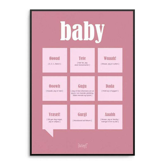 Dialekt Baby girl - flera storlekar