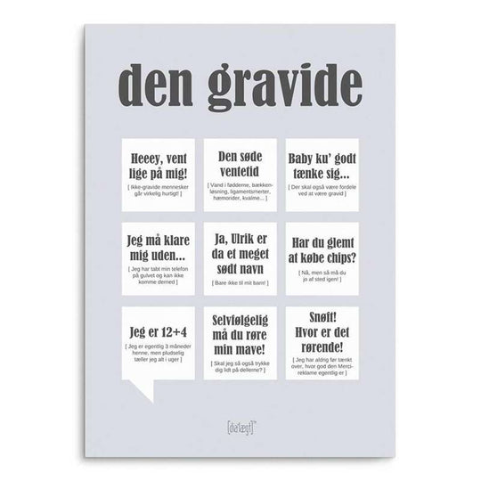 Dialekt Den gravide - flera storlekar