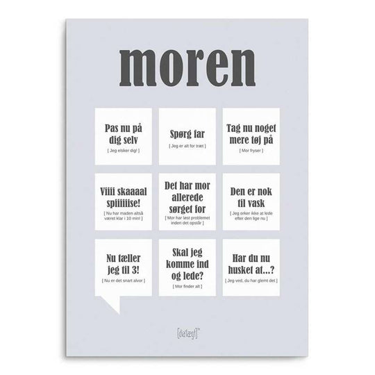 Dialekt Plakat modern - flera storlekar