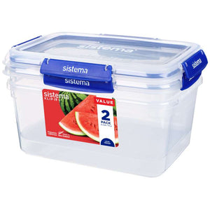 Sistema Rectangle Klip It Plus - 2-pack - 3,35L - Blå