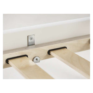 Hoppekids ECO Luxury Hög säng 90x200cm med lutande stege - Flexibel inläggsbotten - Vit
