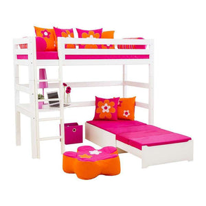 Hoppekids 5-dels loungemodul madrass, rosa