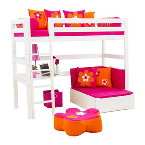 Hoppekids 5-dels loungemodul madrass, rosa