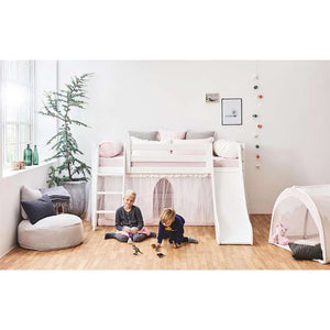 Hoppekids Gardin till säng - Winter Wonderland med tyl - Flera storlekar