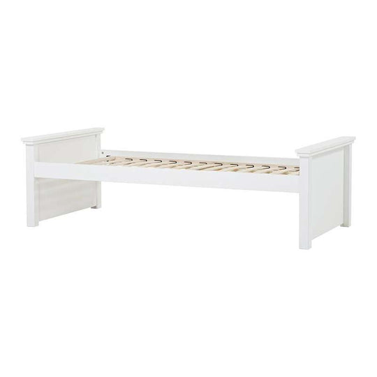 Hoppekids MAJA DELUXE Juniorsäng - 2 mellangavlar - 90x200cm - Flexibel inlägsbotten - Vit