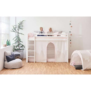 Hoppekids Korvkudde - Rosa m. volanger - Winter Wonderland