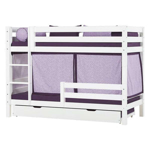 Hoppekids ECO Luxury Våningssäng 90x200 cm med två sängskenor - Flexibel inläggsbotten - Vit