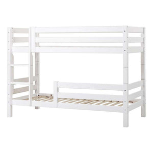 Hoppekids ECO Luxury Våningssäng 90x200 cm med två sängskenor - Flexibel inläggsbotten - Vit