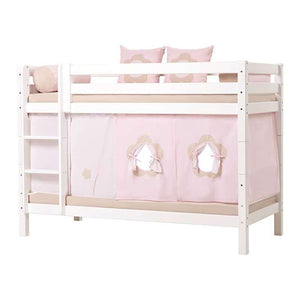 Hoppekids ECO Luxury Våningssäng 90x200cm - Flexibel inläggsbotten - Vit