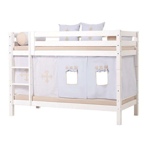 Hoppekids ECO Luxury Våningssäng 90x200cm - Flexibel inläggsbotten - Vit