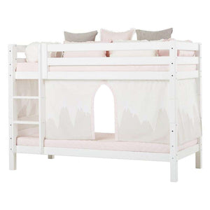 Hoppekids ECO Luxury Våningssäng 90x200cm - Flexibel inläggsbotten - Vit