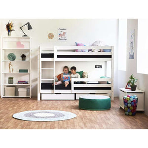 Hoppekids ECO Luxury Modul till Våningssäng - Flera storlekar - Flexibel insatsbotten - Vit