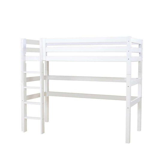 Hoppekids ECO Luxury Hög säng 90x200cm - Flexibel inläggsbotten - Vit