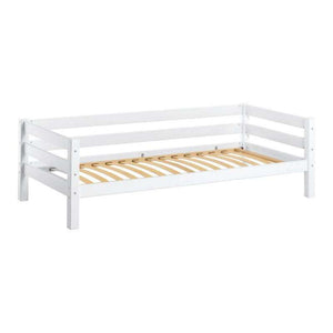 Hoppekids ECO Luxury juniorsäng m. flexibel inläggsbotten och ryggstöd, 90x200