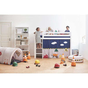 Hoppekids ECO Luxury Mellanhög säng 90x200 cm - Flexibel inläggsbotten - Vit