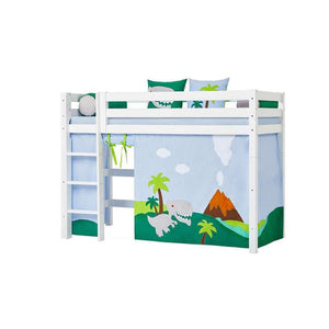 Hoppekids ECO Luxury Mellanhög säng 90x200 cm - Flexibel inläggsbotten - Vit