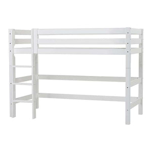 Hoppekids ECO Luxury Mellanhög säng 90x200 cm - Flexibel inläggsbotten - Vit