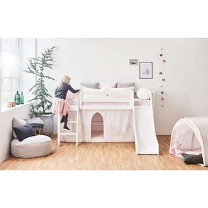 Hoppekids Kudde - grå stickad - Winter Wonderland
