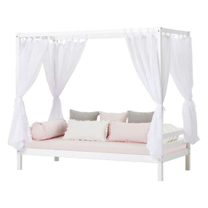 Hoppekids Kudde - rosa m. volanger - Winter Wonderland
