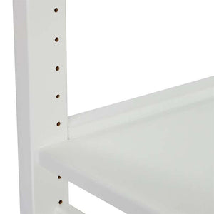 Hoppekids STOREY bokhylla - ½ sektion m. 4 hyllor - Flera storlekar - Vit