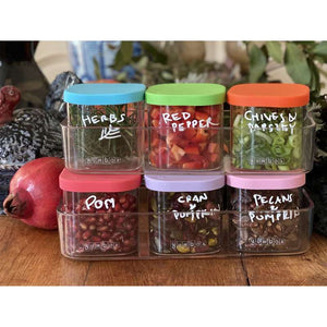 Yumbox Chop Chop Bricka - Rektangulär bricka för 3 kuber