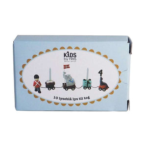 Kids by Friis Födelsedagsljus till tåg - Ljusblå