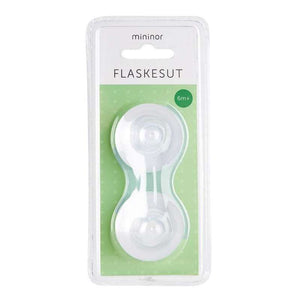 Mininor Flasknapp wide 2-pack - 6m+
