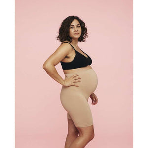 Momkind Belly support Mage stöd shorts i ekologisk bambu - sand