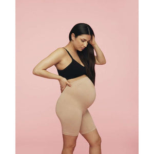 Momkind Belly support Mage stöd shorts i ekologisk bambu - sand