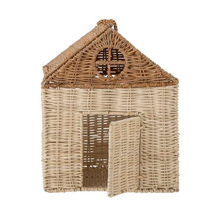 Bloomingville Sigga Dockhus m. Lock - Natur (Rattan)