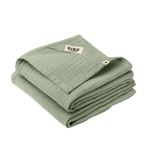 BIBS Sleep - Muslin Tygblöja i 2-Pack - 70x70 cm. - Sage
