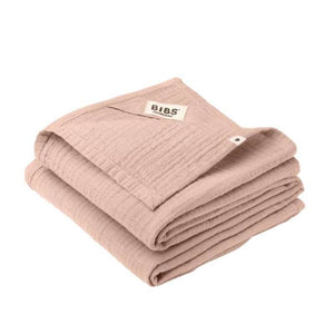 BIBS Sleep - Muslin Tygblöja i 2-Pack - 70x70 cm. - Blush