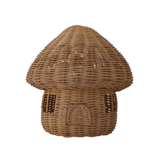 Bloomingville Dodi Dockhus m. Lock - Brun (Rattan)