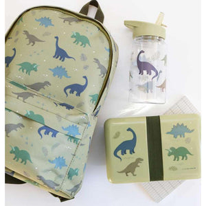 A Little Lovely Company Barnryggsäck - Dinosaur - Oliven