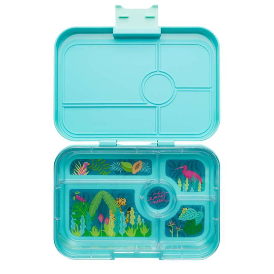 Yumbox Madkasse - Tapas XL - 5 rum - Antibes Blue/Jungle Pastel