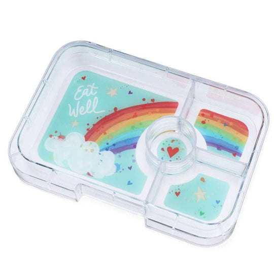 Yumbox Insatsbricka - Tapasbricka - 4 fack - Rainbow