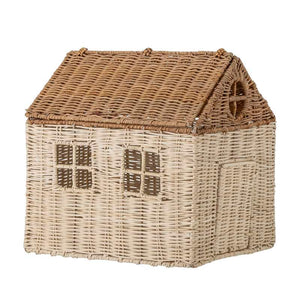 Bloomingville Sigga Dockhus m. Lock - Natur (Rattan)