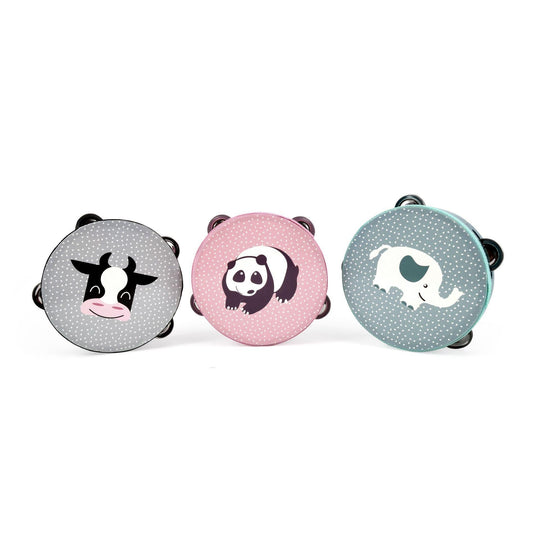 Magni Tamburin med dyremotiver-Musikinstrumenter-Mammashop.dk