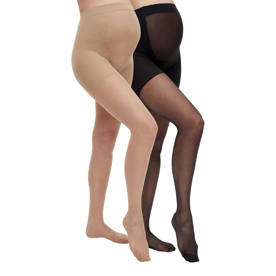 Mamalicious Sabrina 2-pak vente-tights-Graviditetsbukser-Mammashop.dk