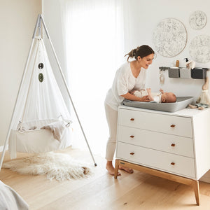 Leander Matty™ skötbädd - Pearl grey