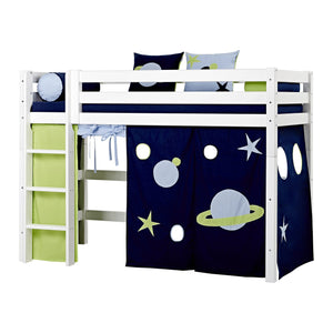 Hoppekids Forhæng til seng - Space - Flere størrelser-Tekstil-Mammashop.dk