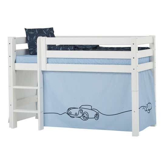 Hoppekids CARS forhæng til seng - Flere størrelser - Dream Blue-Tekstil-Mammashop.dk
