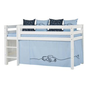 Hoppekids CARS forhæng til seng - Flere størrelser - Dream Blue-Tekstil-Mammashop.dk